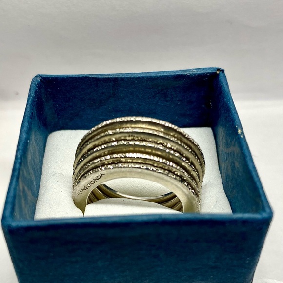 Pianegonda Sterling Silver Stack Rings - Picture 11 of 11